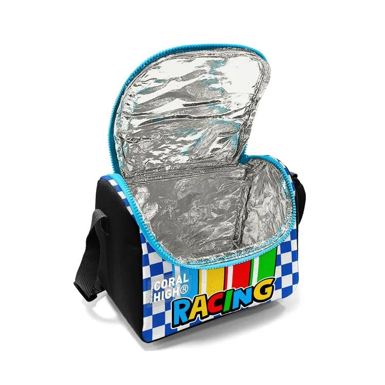 CORAL HIGH 37157 KIDS RACING KIRMIZI ARABA DESENLİ THERMO BESLENME ÇANTASI