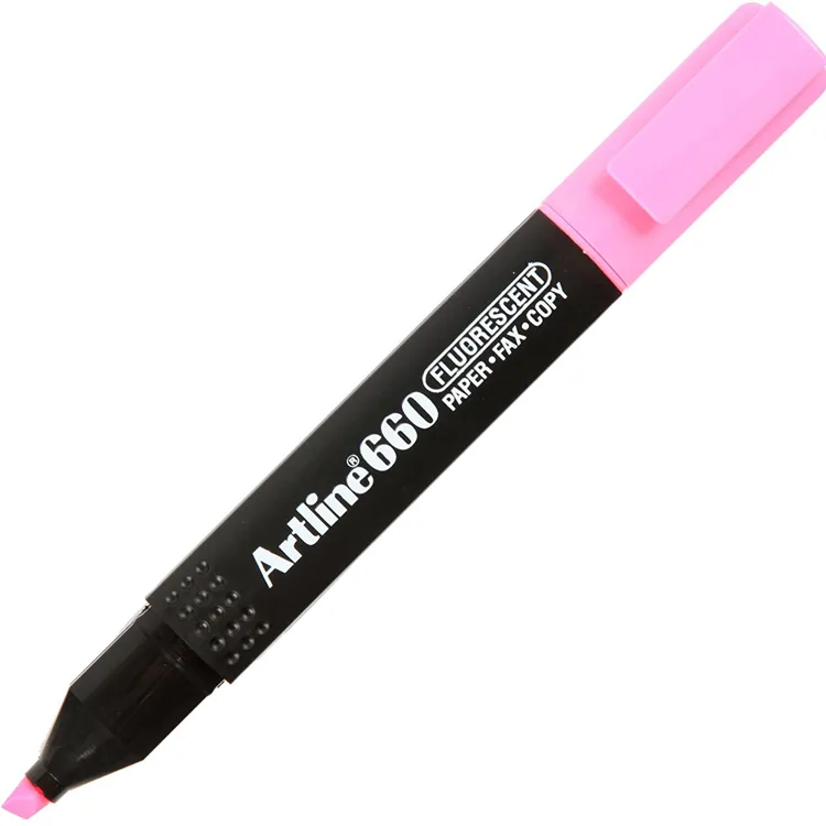 ARTLINE EK- 660 KESİK UÇ 1.0-4.0mm HIGHLIGHTER FOSFORLU KALEM PINK