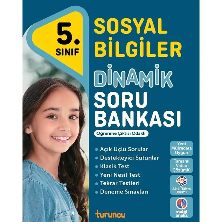 TUDEM TURUNCU 5. SINIF SOSYAL BİLGİLER DİNAMİK SORU BANKASI