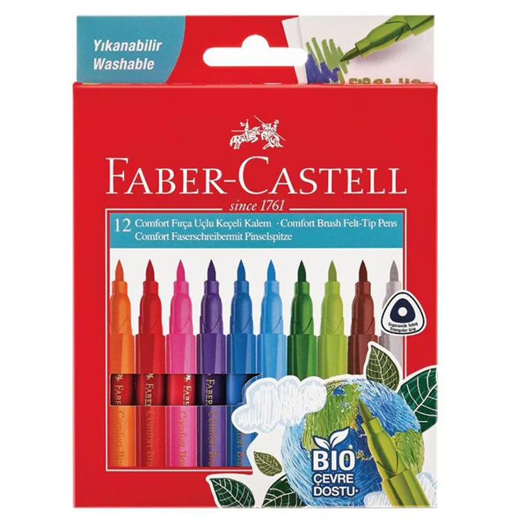 FABER CASTELL YIKANABİLİR KEÇELİ KALEM 10'LU
