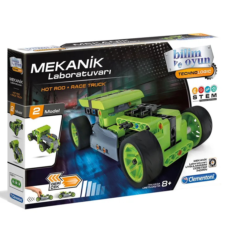 CLEMENTONI 64959 MEKANİK LABORATUVARI HOT ROD VE RACE TRUCK (8YAŞ+)