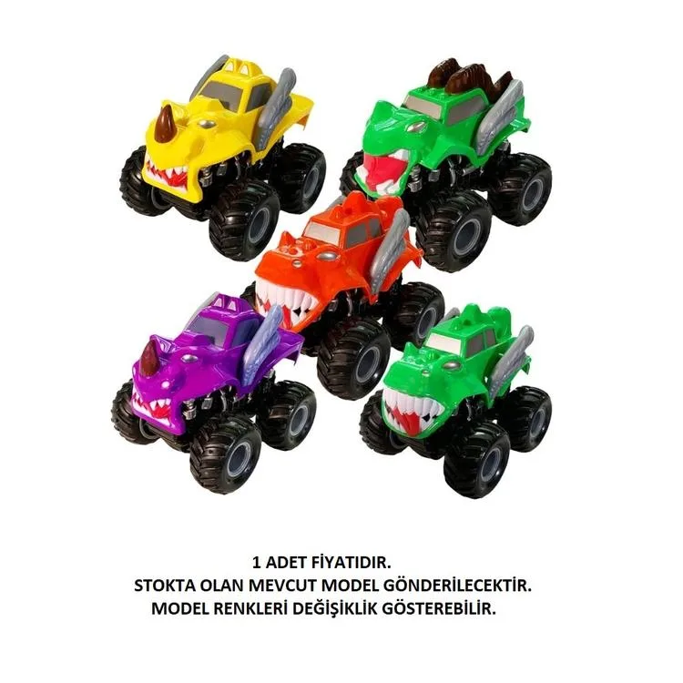 4İ KLX500-136 MONSTER KOCA TEKER SÜRTMELİ 4X4 ARABA 3+ TEKLİ