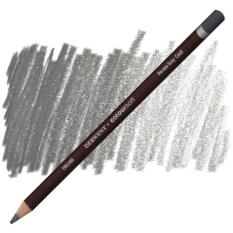 DERWENT COLOURSOFT - YUMUŞAK KURUBOYA KALEMİ- PERSIAN GREY C660