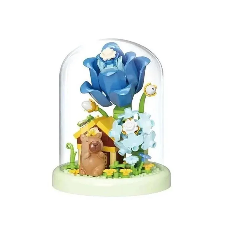 VAGONLIFE PANLOS P2594 CAPYBARA FLOWER SET 183 PARÇA BLOCK OYUNCAK 6+