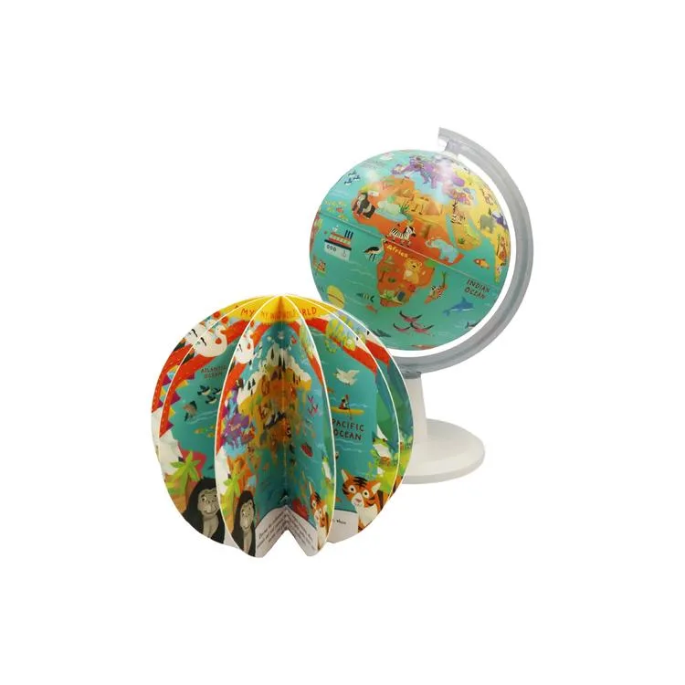 GÜRBÜZ 48251 20 CM WILD WORLD GLOBE + BOOK + USB IŞIKLI KÜRE