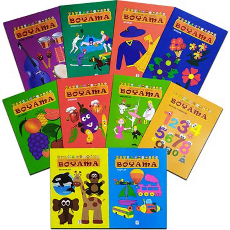 EĞLENCELİ EĞİTİCİ BOYAMA 10 KİTAP SET