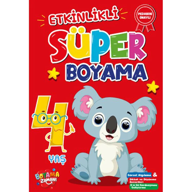 ETKİNLİKLİ SÜPER BOYAMA 4 YAŞ