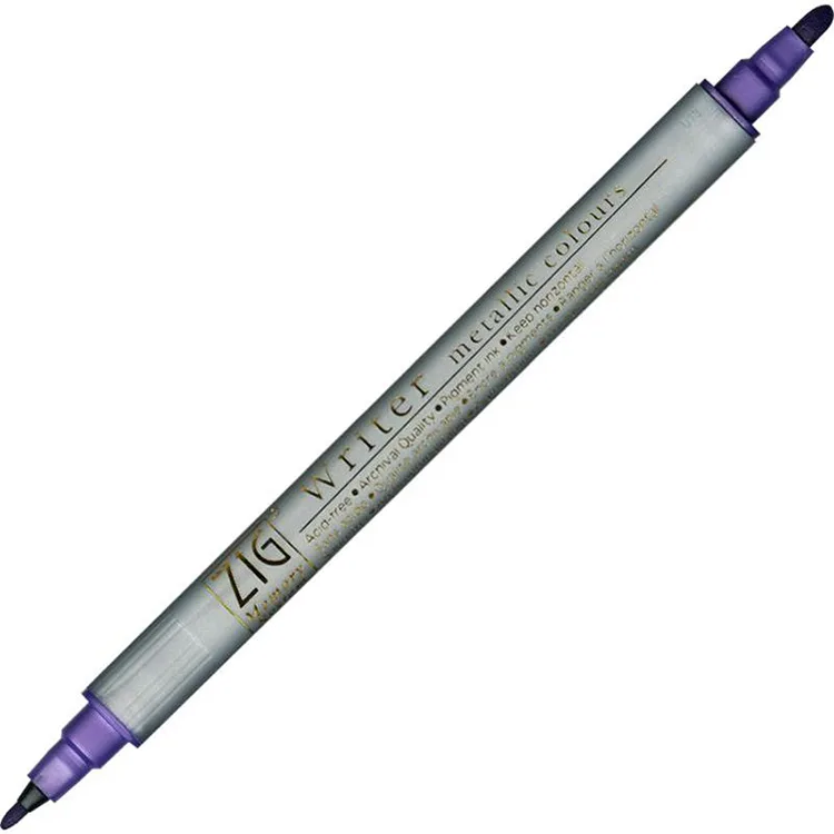 ZIG DAVETİYE KALEMİ METALİK MOR 8000-124