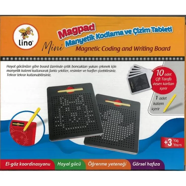 LİNO MP-100 MİNİ MAGPAD DOTS MANYETİK PAD KODLAMA VE ÇİZİM TABLETİ