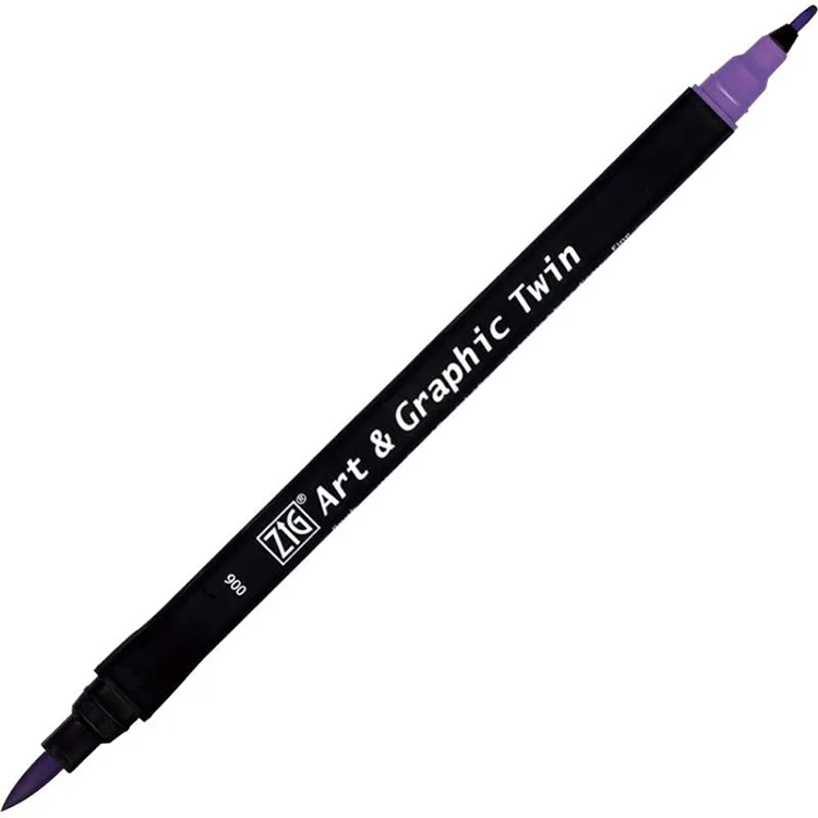 ZIG TUT-80 006 ART & GRAPHIC TWIN MARKER ÇİFT UCLU KALEMİ VİOLET