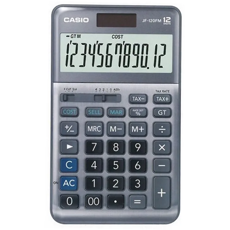 CASIO JF-120FM 12 HANE MASA ÜSTÜ HESAP MAKİNESİ