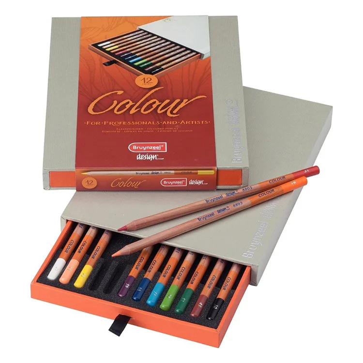 BRUYNZEEL DESING COLOUR KURU BOYA KALEM SETİ 12'Lİ LÜX KUTU - B8805H12