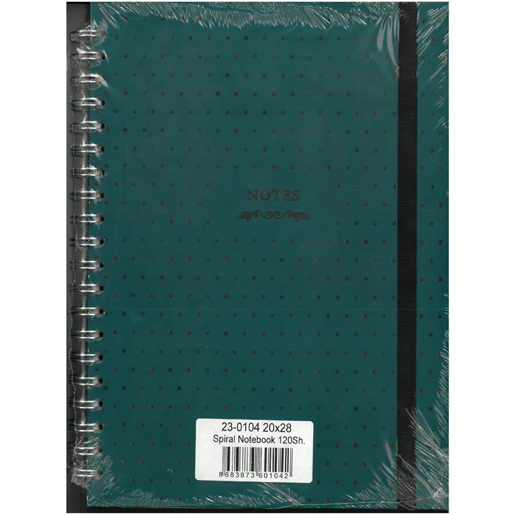 VICTORIA'S JOURNALS 0104 NOTES 20x28cm SPİRALLİ SERT KAPAK 90gr. 40YP. DÜZ + 40 YP. NOKTALI + 40YP.ÇİZGİLİ DEFTER