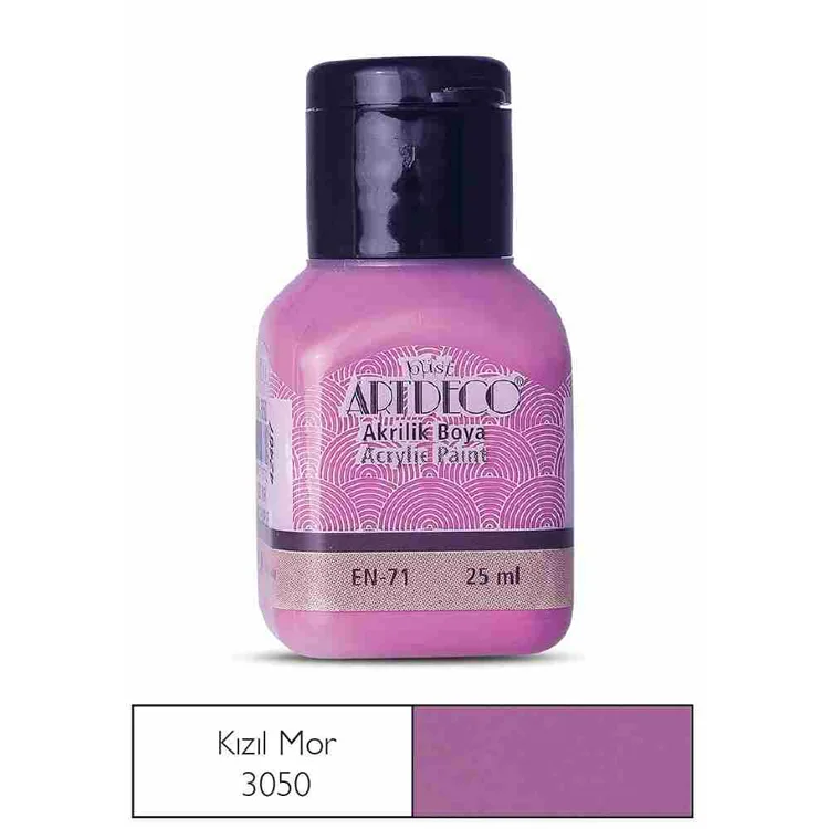 ARTDECO AKRİLİK BOYA 25 ML. KIZIL MOR 070A-3050