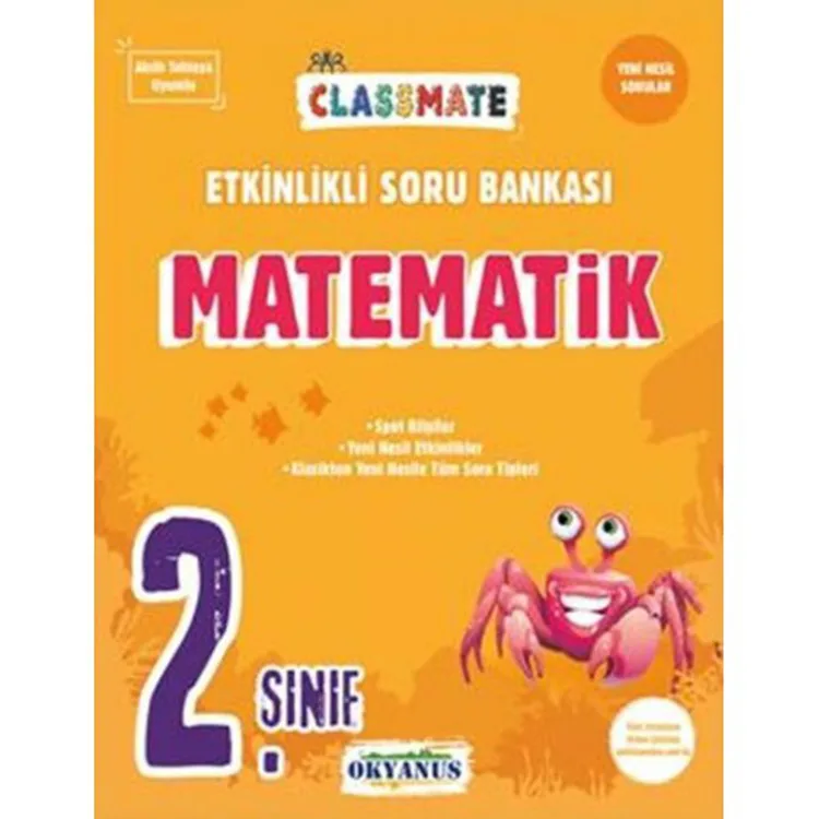 OKYANUS 2. SINIF CLASSMATE MATEMATİK ETKİNLİKLİ SORU BANKASI