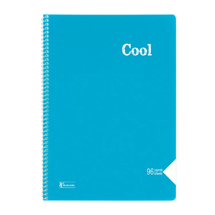 KESKİN COOL PP KAPAK SPİRALLİ DEFTER A4 96 YP. ÇİZGİSİZ