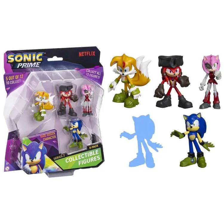 NECOTOYS SON2240 SONIC PRIME 5'Lİ KOLEKSİYON FİGÜR SETİ 3+