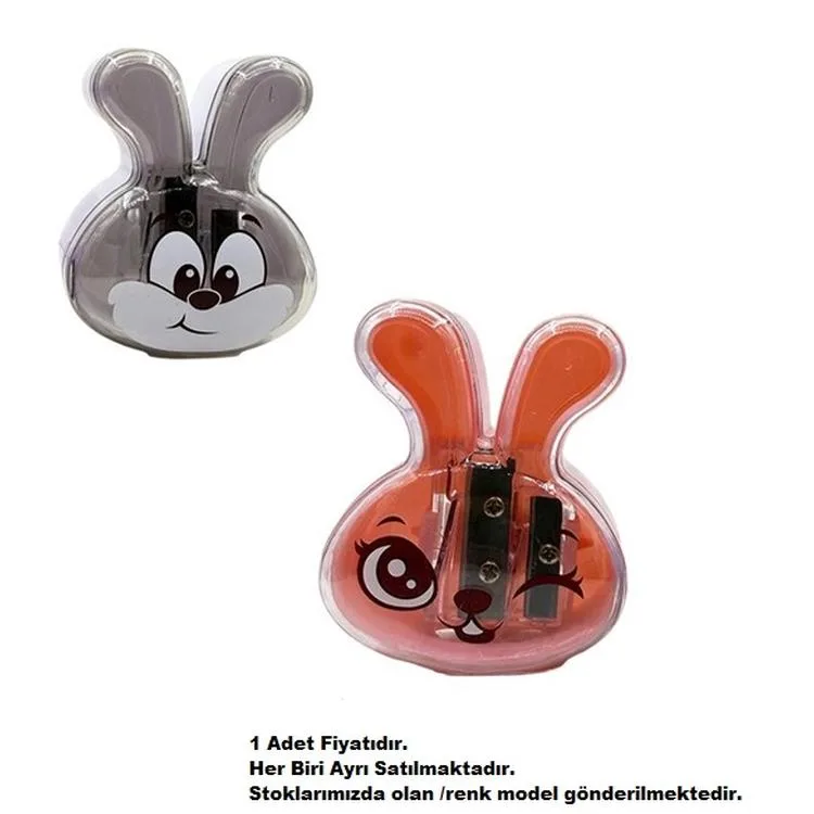 MİKRO MK-4055 BUNNY ÇİFT DELİKLİ HAZNELİ KALEMTIRAŞ