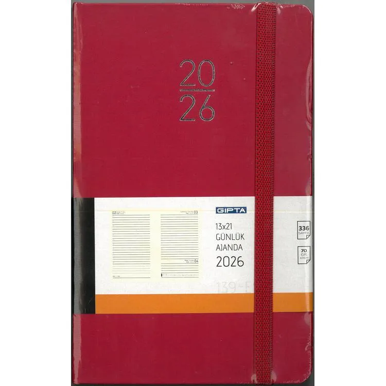 GIPTA 139-ERK EKONOMİK CİLTBEZİ 13X21 GÜNLÜK AJANDA