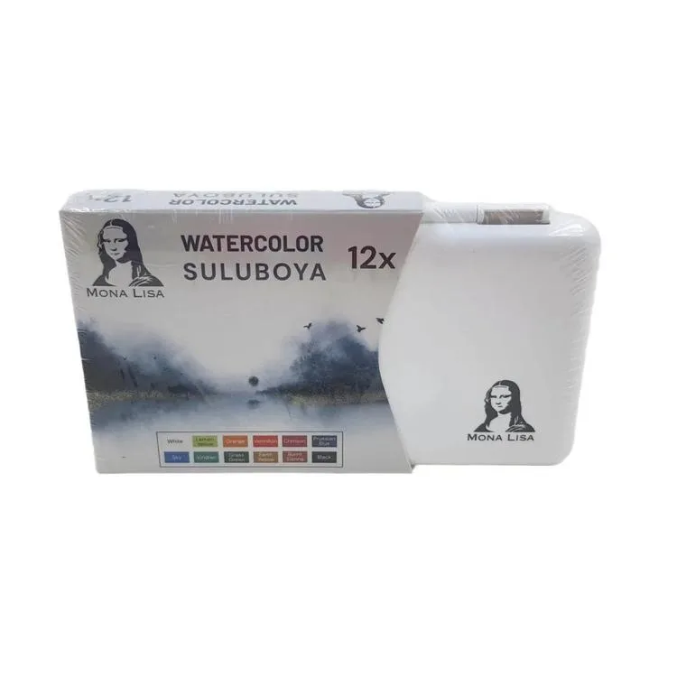 SÜDOR MONA LİSA MW12 PROFESYONEL SULU BOYA SETİ PLASTİK KUTULU 12'Lİ