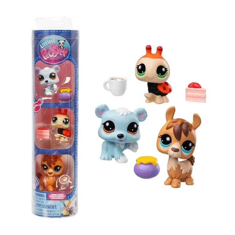 HASBRO 24125ES-00738 LITTLES PET SHOP S4 3'LÜ TÜP PAKET MİNİŞLER
