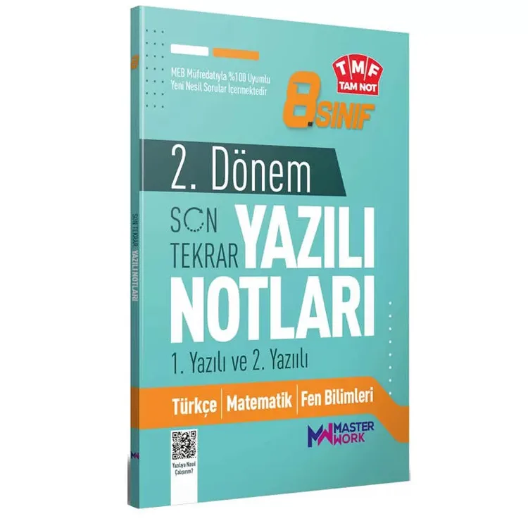 MASTER WORK 8. SINIF 2.DÖNEM 1. VE 2. YAZILI NOTLARI SON TEKRAR