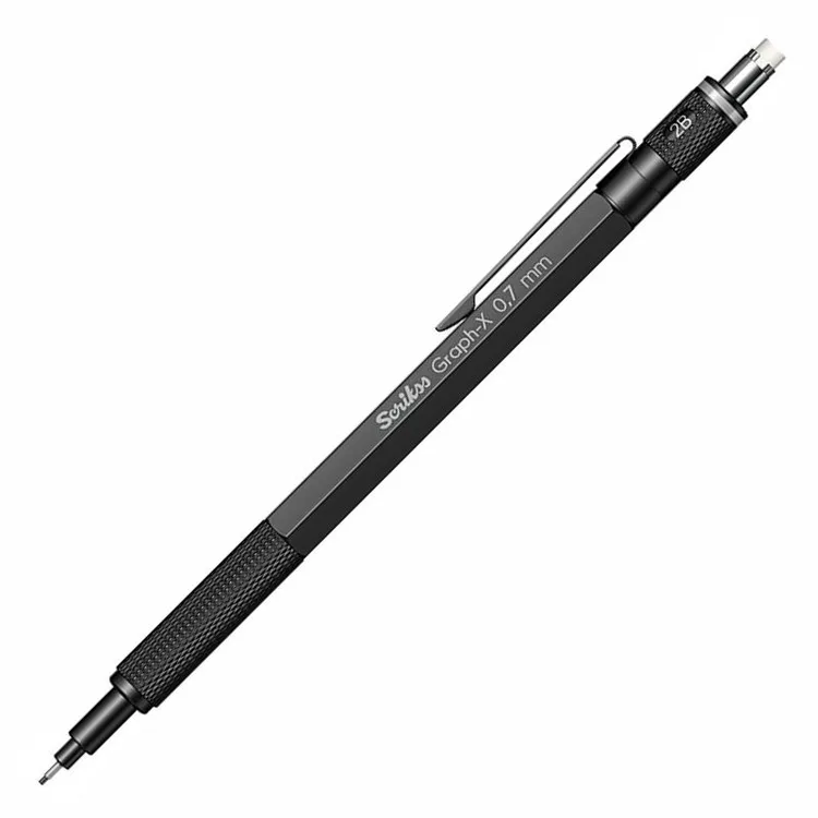 SCRIKSS GRAPH-X METAL 0.7MM VERSATİL KALEM SİYAH