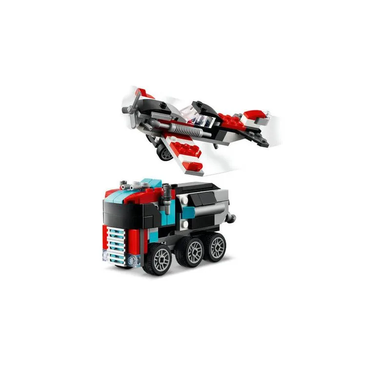 LEGO CREATOR 31146 3'Ü 1 ARADA HELİKOPTERLİ AÇIK KASA KAMYON 270 PARÇA