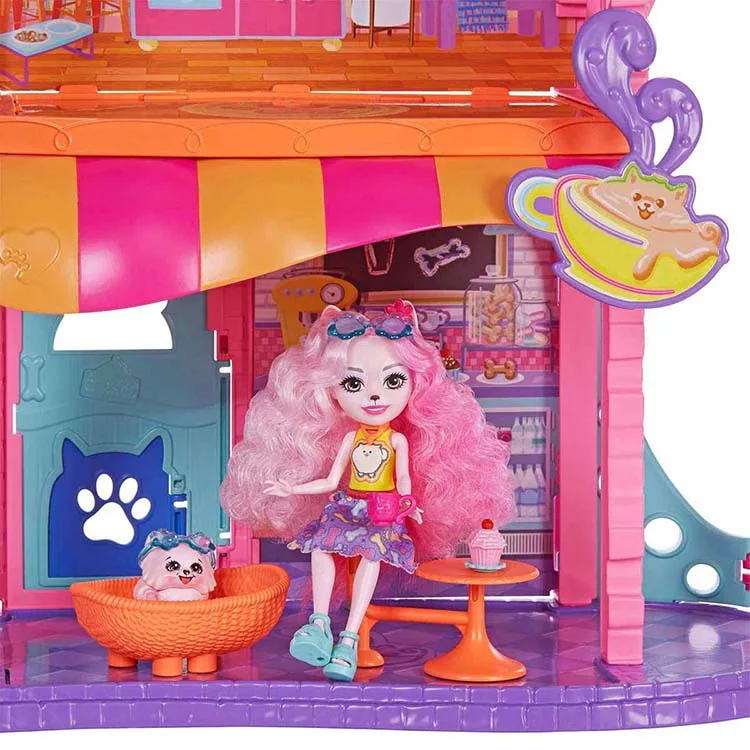 ENCHANTIMALS ŞEHİR EVİ VE KAFE OYUNU OYUN SETİ MTL-HHC18