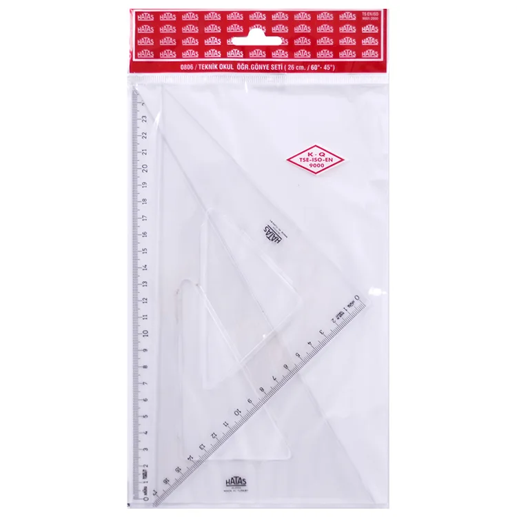 HATAS H0806 TEKNİK OKUL ÖĞRENCİ GÖNYE SETİ 26CM/ 60°-45°