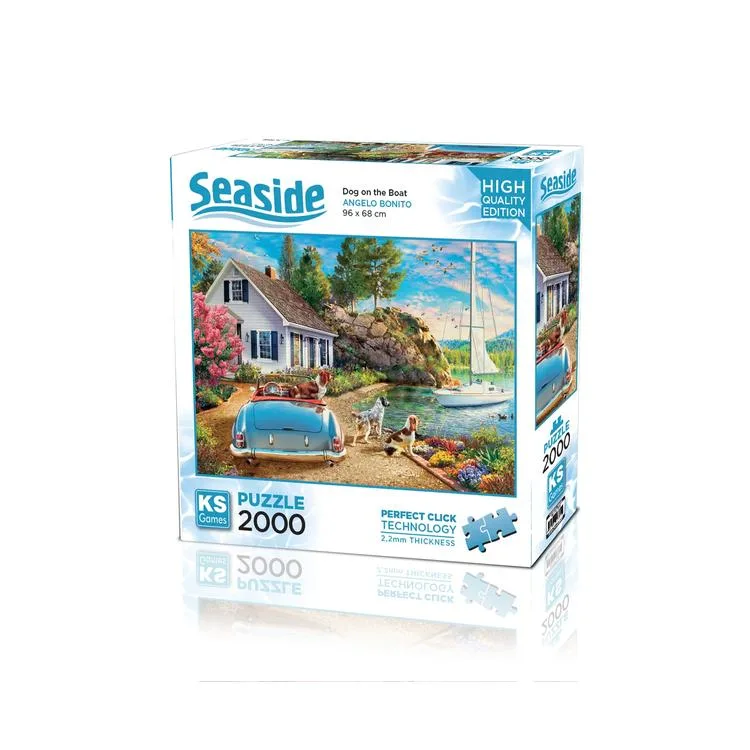 KS GAMES 22537 DOG ON THE BOAT 96x68cm YAPBOZ/PUZZLE 2000 PARÇA