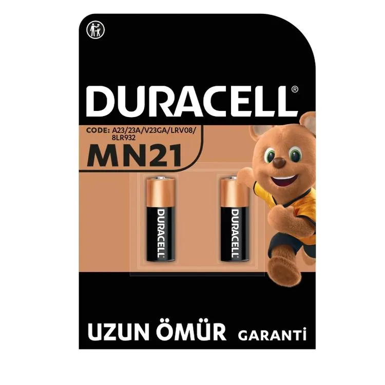 DURACELL MN21 ÖZEL ALKALİN PİL 12V 2 Lİ TEK KARTELA