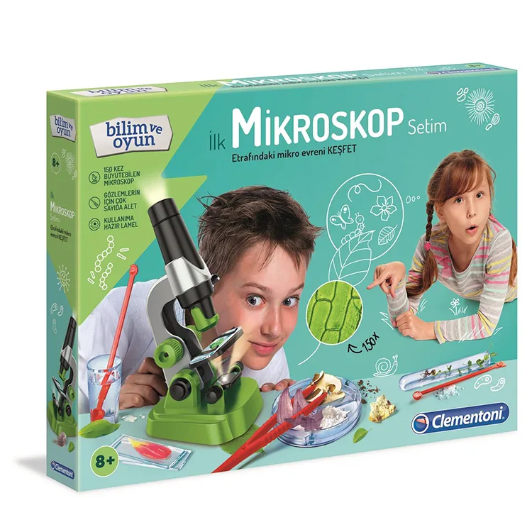 CLEMENTONI 64963 BİLİM VE OYUN İLK MİKROSKOP SETİM