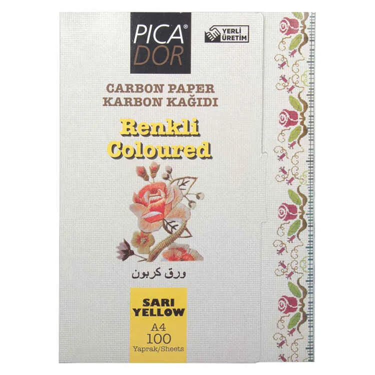 PICADOR KARBON KAĞIDI A4 100'LÜ SARI