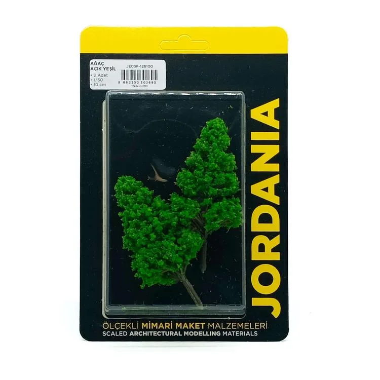 JORDANIA JE03P-126100 AĞAÇ AÇIK YEŞİL 1/50 10 CM 2'Lİ