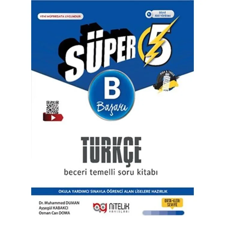 NİTELİK 5. SINIF SÜPER TÜRKÇE B BECERİ TEMELLİ SORU BANKASI