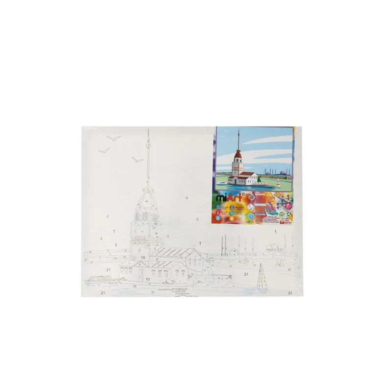 MİART 30X40 SAYILARLA BOYAMA TUVAL - KIZ KULESİ