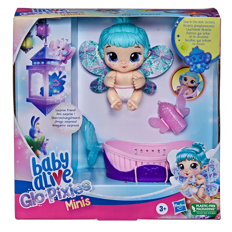 HASBRO F2599/F2437 BABY ALIVE GLOPIXIES MİNİK PERİ BEBEK AQUA FLUTTER