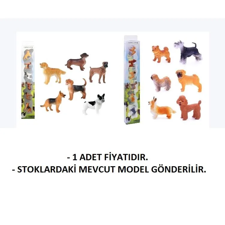 4İ KZ956-019F FARM LIFE KÖPEK DOSTLAR 6'LI KUTULU FİGÜR SET 3+