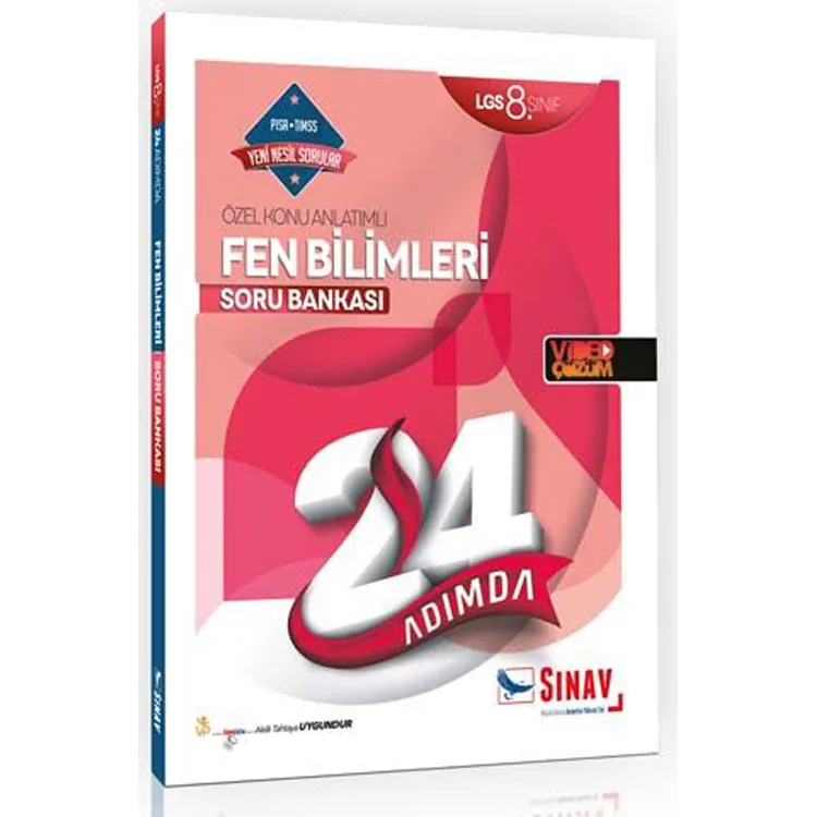 SINAV 8. SINIF LGS FEN BİLİMLERİ 24 ADIMDA ÖZEL KONU ANLATIMLI SORU BANKASI