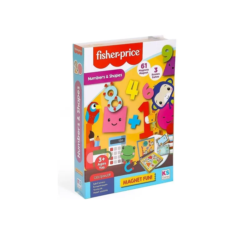 KS GAMES FISHER-PRICE FB13411 BABY PUZZLE NUMBERS & SHAPES 3+