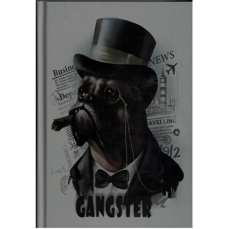 DEFFTER ANIMALS / GANSTER DOG SERT KAPAK A5 ÇİZGİLİ DEFTER 96 YP