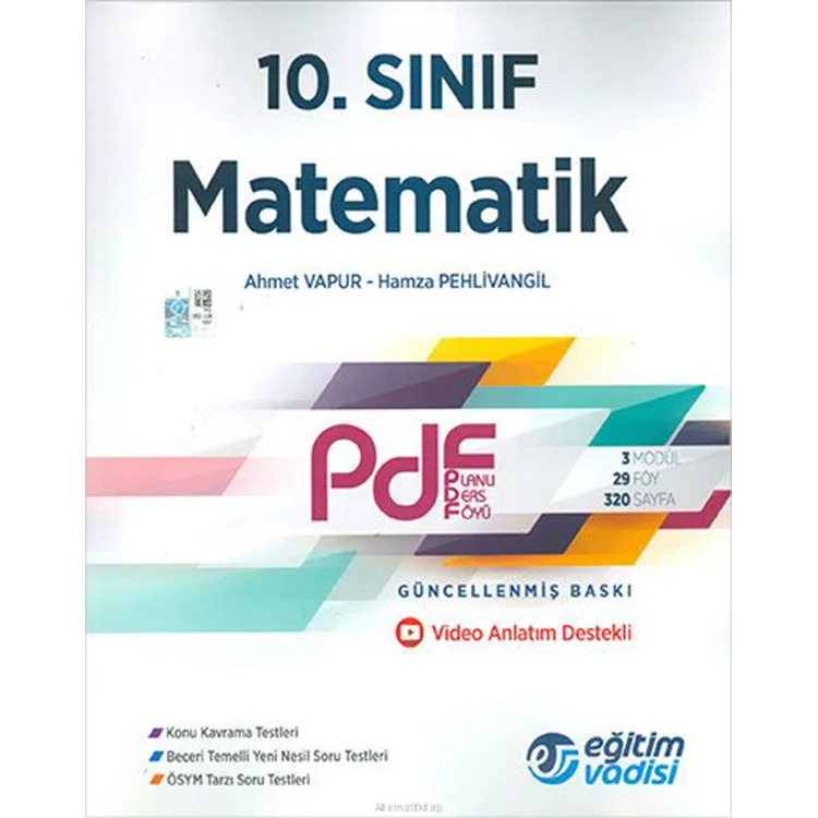 EĞİTİM VADİSİ 10. SINIF MATEMATİK PDF VİDEO ANLATIM DESTEKLİ