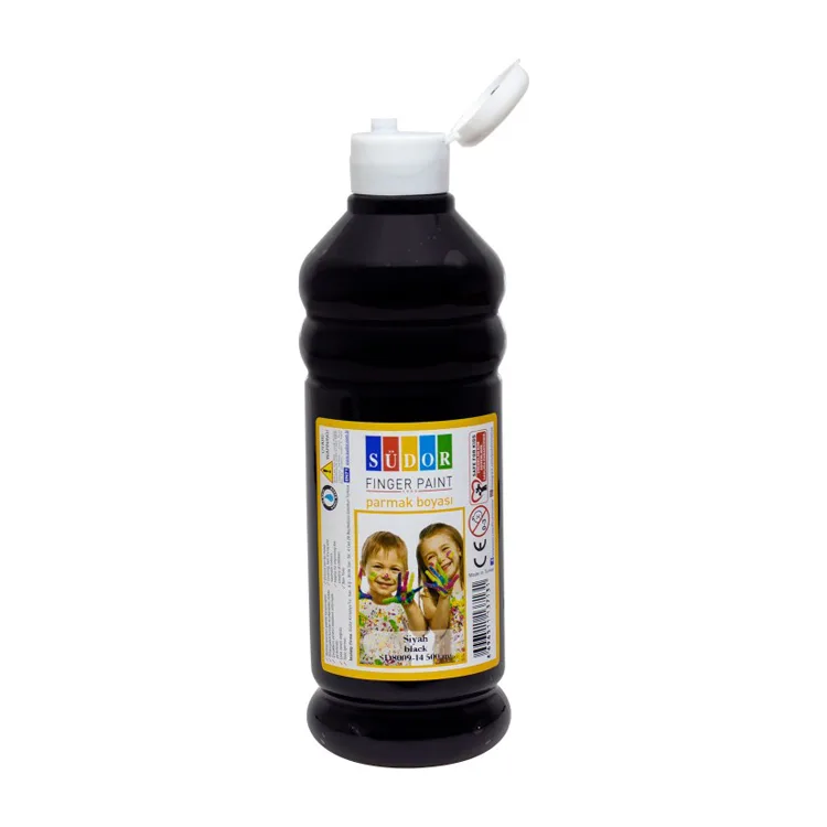 SÜDOR PARMAK BOYASI 500 ML SİYAH - SD8009-14