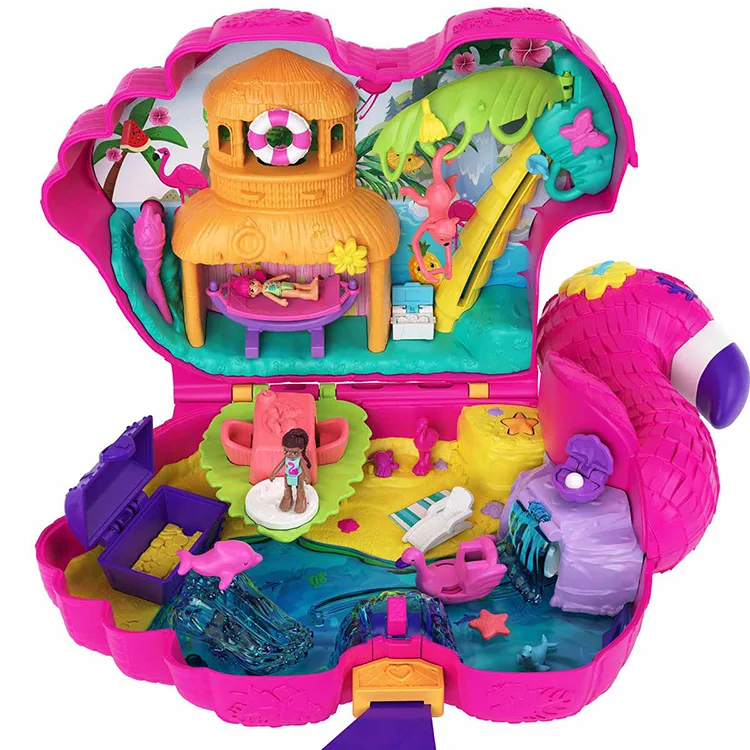 MATTEL HCG41 POLLY POCKET FLAMINGO PARTİSİ OYUN SETİ