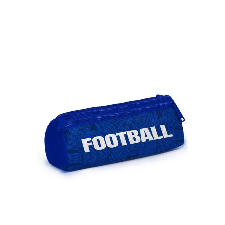 CORAL HIGH 11197 KIDS LACİVERT SAKS FUTBOL DESENLİ ÜÇ BÖLMELİ KALEM ÇANTASI