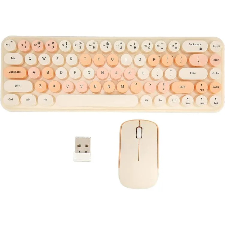 MUGGLE MU-1763 KABLOSUZ KLAVYE MOUSE SETİ - SARI