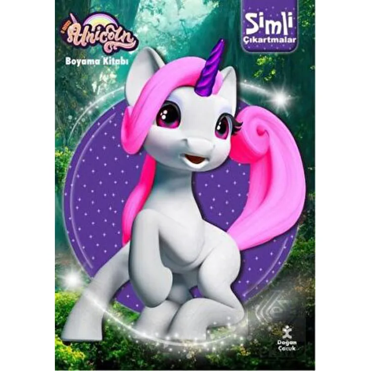 UNICORN SİMLİ ÇIKARTMALI BOYAMA KİTABI