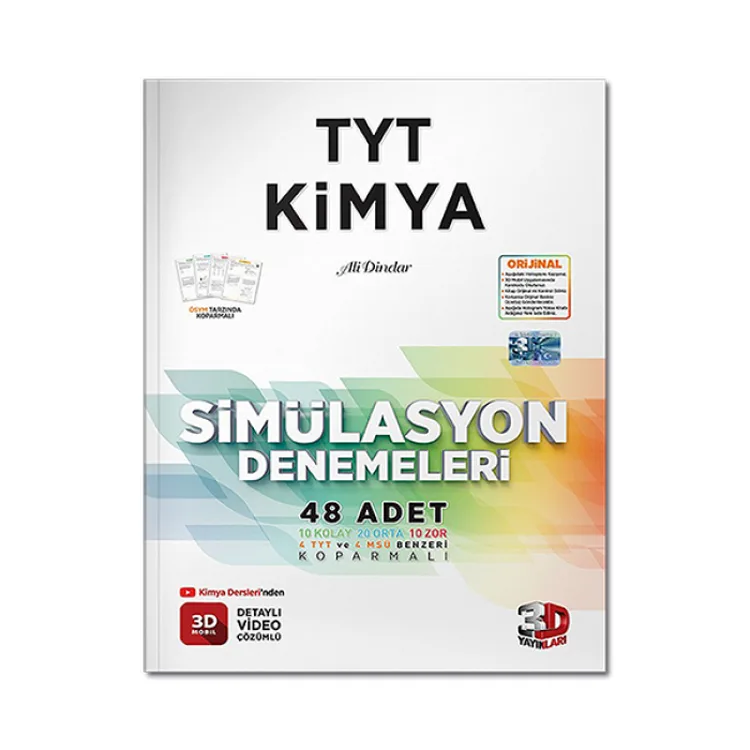 3D TYT KİMYA SİMÜLASYON 48'Lİ DENEMELERİ