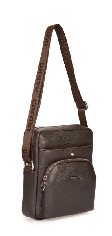 PIERRE CARDIN 01PC001431-KH 3 BÖLMELİ ASKILI SUNİ DERİ PORTFÖY ÇANTA KAHVERENGİ